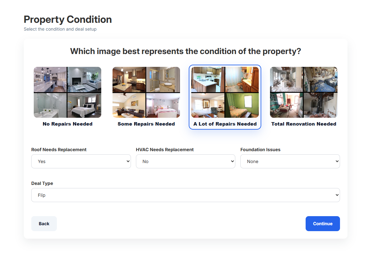 Property condition step